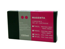 Compatible Cartridge for EPSON Stylus Pro 7800, 9800 - 220ml MAGENTA (T5633/T603B)